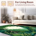 thumbnail image 2 of ODIKA 2'x3' Machine Washable Non-Slip Area Rug, Contemporary Nature Inspired Design with Symmetrical High Traffic Rug, Green, 279004, 2 of 7