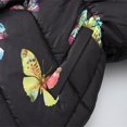 thumbnail image 6 of Mikilon Girls Outerwear Jackets & Coats Size 8-14 Years Floral Print Puffer Jacket Plus Velvet and Thicken Warm Windproof Coat Winter Thermal Outwear Jackets, 6 of 8