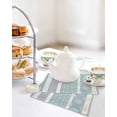 thumbnail image 4 of Farm Fruits Kitchen Dish Towels for Drying Dishes Set of 4, Watermelon Lemons Peach Blue Grey Striped Waffle Weave Microfiber Hand Tea Bathroom Towels Quick Dry & Absorbent Towel 12x12, 4 of 7
