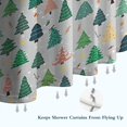 thumbnail image 6 of Gray Christmas Tree Pattern Shower Curtain 84"x72" ,Bathroom Decorative Shower Curtains Set with 12 Hooks,Modern Waterproof Washable Shower Curtain, 6 of 6