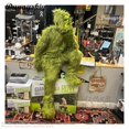 thumbnail image 4 of Disfraz de Papá Noel peludo para Halloween 2024, nuevo disfraz de juego de rol navideño, conjunto de disfraz verde navideño, disfraz de Papá Noel para cosplay navideño, 4 of 4