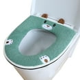 thumbnail image 1 of Cojín para asiento de inodoro, tapa para inodoro, calentador de inodoro, se puede limpiar y reutilizar, tapa para inodoro fácil de instalar, 1 of 6