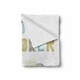 thumbnail image 2 of ABC Soft Flannel Fleece Blanket, Hand Drawn Colorful Llama on Sunny Day with Little Explorer Words in Colorful Letters, Cozy Plush for Indoor and Outdoor Use, 50" x 60", Multicolor, by Ambesonne, 2 of 6