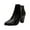 Black, variant on Women's Ankle Boots Low Chunky Heel Comfortable Short Fall Booties Shoes Black 5.5