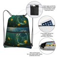 thumbnail image 3 of Easygdp Jelly Fish Drawstring Backpack Gym Bag,Sport Gym Sackpack,Gym Sack with Side Pocket for Men Women, 3 of 6