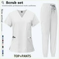 thumbnail image 1 of Summer Short Sleeve Work Suit Women Men's Uniforms Doctor's, 1 of 5