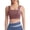 Red, variant on Womens Sports Bras Fashionable Solid Color Underwire Gathering Sports And Fitness Bra Wireless Bra Black S