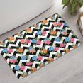 thumbnail image 2 of Pioneer Flower Floral Print Pattern Bathroom Rugs Mat, Non Slip Microfiber Bathroom Rug with Rubber Backing, Soft Mats for Bathroom Floor Tub Shower, 17"x30", 2 of 5