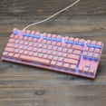 thumbnail image 3 of MOTOSPEED MOTOSPEED CK82 Clavier Mécanique RGB - 87 Touches, Rose, Interrupteur Rouge OUTMU, Filaire USB, Commandes Multimédia, Design Durable, 3 of 6