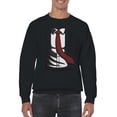 thumbnail image 2 of Suave Red Tie Suit Men's Sweatshirt, 2 of 3