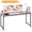 Vintage, variant on 32 inch Computer Desk, Study Writing Table for Small Space, Save Space Office Desk with Metal Legs, Modern Steel Frame Wood PC Workstation for Home Office, Black