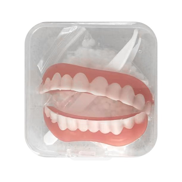 Dientes Cosméticos Falsos Cubierta Énfasis Dentaduras Dentadura