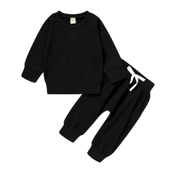 Younger Tree Toddler Baby Boy Girl Sweatshirt Set Kid Fall Long Sleeve Clothes Outfits for 23 T