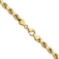 thumbnail image 4 of 14K Yellow Gold 5.5mm Semi-Solid D/C Rope Chain (24 X 5.5) Made In Peru dh040-24, 4 of 5