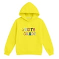 thumbnail image 4 of Chenglor Back To School Girls Hoodies Size 10-12 Toddler Girl Sweatshirt Girls First Day Of School Outfit 5 Year Old Girl Clothes Children's Fashion Clothes (7-8 Years Yellow), 4 of 4