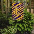thumbnail image 2 of Carolines Treasures CJ1022-L-GF Monogram - Tiger Stripe - Purple Gold Initial L Monogram Initial Flag Garden Size, 2 of 2