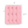 thumbnail image 3 of INSPIRE CHIC Rallonges de Soutien-Gorge pour Femmes à 3 Crochets 3 Rangées Bretelle de Soutien-Gorge Extensible Boucle Crochets Bande de Soutien-Gorge Rose 5, 3 of 5