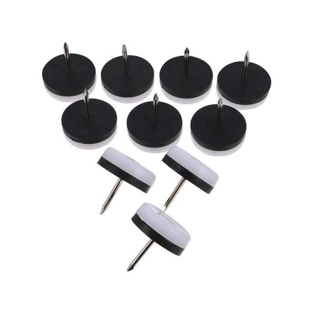 FELTECHELECTR 40 almohadillas deslizantes de nailon para muebles, con clavos, para proteger el suelo de las sillas y las mesas.
