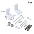 thumbnail image 6 of CHENGSI for Toilet Bidet Anchor Bolts Set Floor Fixing Kit Repair Screws Stainless Steel L-Shaped Mounting Hardware for Standard Toilets Bidets Half Pedestal Basins White 2 PCS, 6 of 10