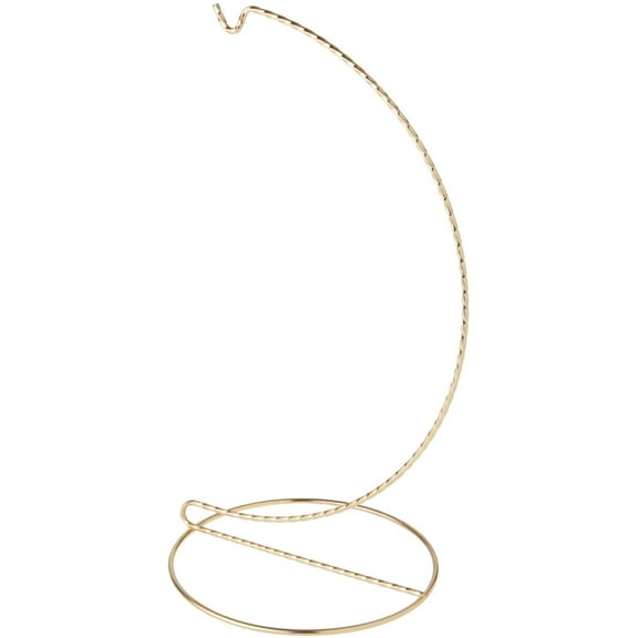 Bard's Twisted Gold-toned Ornament Stand, 11" H x 5.125" W x 5.125" D