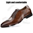 thumbnail image 5 of JITAI Men Dress Leather Shoes Men's Oxford Shoes Brown Size 12, 5 of 6