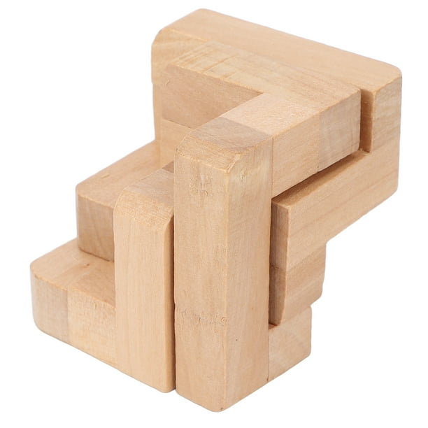 Complex Lock Toy Puzzle Lock Toy, Intelligent Composite Wood Improve Thinking Way ...