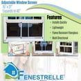 thumbnail image 2 of Fenestrelle Pantalla De Ventana Expandible – Horizontal (15 Pulgadas De Alto X 21 Pulgadas – 40 Pulgadas De Ancho) 2 Paquetes De Pantallas De Ventana Ajustables Medianas Pantalla De Repuesto Perfecta, 2 of 7