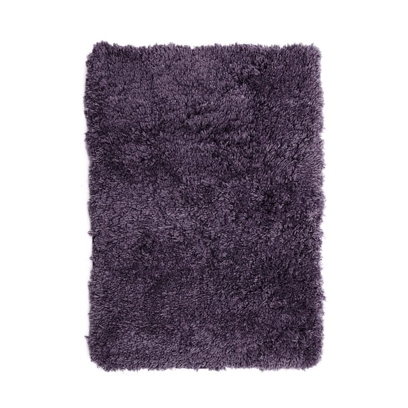 Nestl Super Soft Shaggy Bath Rug, Absorbent Bathroom Rug, 17" x 24", Purple