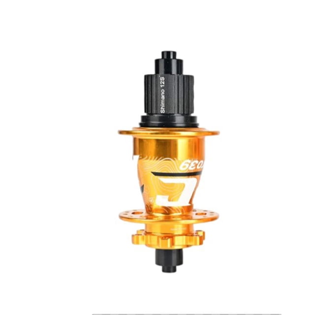 Soidarity Cubo de rodamiento Superficie lisa 144 Sonidos Palanca de liberación rápida Eje de rueda multicolor Clics Ejes de metal traseros delanteros Ciclismo Oro Cubo de rodamiento Soidarity OD026397-06