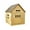 40cmx39cmx45cm, variant on STARTIST Wooden Pet House Rabbit Hideout Wooden Ventilation Bunny Nest Dog Cat House Cat Bed for Guinea Pig Chinchilla Playing Resting 40cmx39cmx45cm