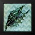 thumbnail image 2 of Vision Studio 20x20 Black Modern Framed Museum Art Print Titled - Chevron Shell VII, 2 of 5