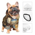 thumbnail image 3 of Fotbe Farm Corgi German Shepherd Sudadera con Estampado para Perros Pequeños – Suéter con Capucha para Mascotas, Tela Suave de Forro Polar con Bolsillo-Small, 3 of 7