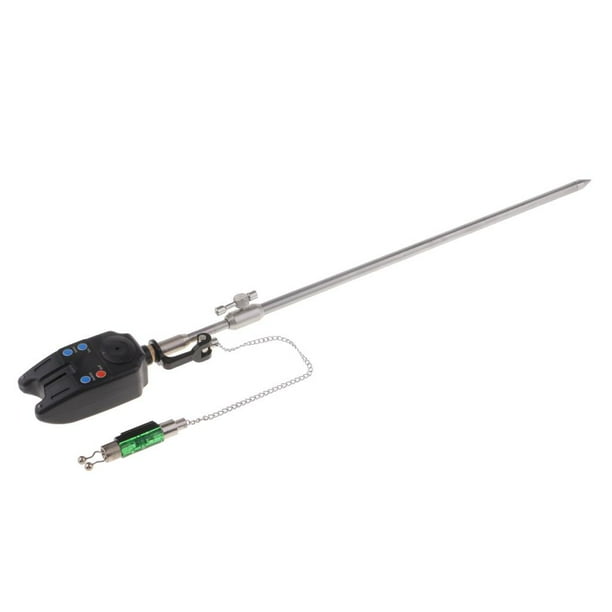 JY 22 Indicador de mordedura de pesca de carpa inalámbrico duradero Luz LED \ u0026 de sonido 35cm Sharpla Alarma de mordida de pesca
