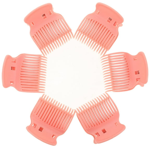 AURARMLET Beige Roller Jaw Clamp For Hair Care Plastic 12Pack