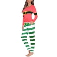 thumbnail image 3 of Pijama elegante de manga larga para mujer, conjunto de dos piezas, ropa de dormir informal, Jersey, traje de casa, ropa de dormir, regalo de Navidad, 3 of 4