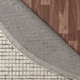 thumbnail image 6 of Laddha Home Designs 6' Hand-Tufted Geometric Checkered Round Area Throw Rug - Gray and Cream, 6 of 7