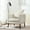 Beige, variant on Barrel Accent Chair Upholstered Armchair with Back Pillow Modern Reading Chairs for Living Room, Beige