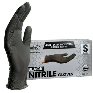 Black Waterproof Gloves for Cleaning, Plumbing, House or Garden Work,  Chemical Latex Gloves Work for Acid