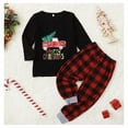 thumbnail image 1 of Ensembles Assortis pour la Famille pour Femmes Pyjamas Tenues de Détente Tenues Assorties pour la Famille Hauts à Manches Longues+pantalon Ensemble, 1 of 3