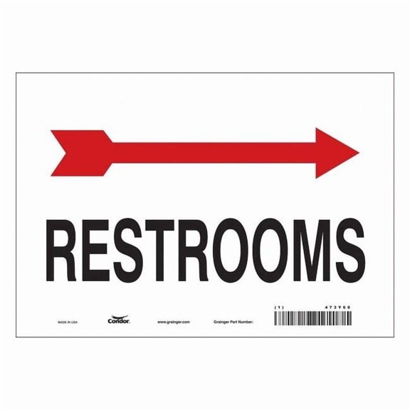Condor Safety Sign,7 in x 10 in,Vinyl 473Y69