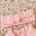 thumbnail image 6 of Elainilye Fashion Baby Girls Summer Rompers Dress Princess Dress Puff Sleeve Jumpsuit Headband Two-piece Set Sizes Newborn-12M, 6 of 9