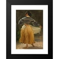 thumbnail image 2 of Wilhelm Marstrand 17x24 Black Modern Framed Museum Art Print Titled - Dancing Roman Woman. Study for Romans Gathered for Merriment at an Osteria (Before 1838), 2 of 5
