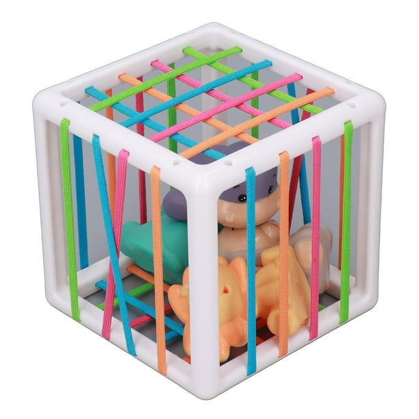 Jouet Bebe 1 an, Jeux Montessori Bebe Cube d'Activité Jouets d'Éveil Jeu  Sensoriel Motricité Cadeau Noel et Anniversaire Educatif