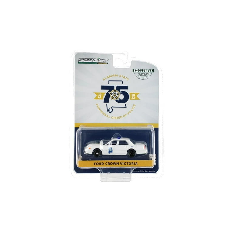 最新最全の 2008 Ford Crown Victoria Police Interceptor, White 組立済みダイキャストモデル
