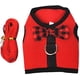 thumbnail image 1 of Chaqueta con arnés para mascotas con correa de conejo Rojo S, 1 of 1
