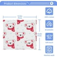 thumbnail image 2 of GZHJMY Cute Koala in A Scarf Wash Cloths 2 Pcs Small Cotton Wash Towels for Kitchen Bathroom, 2 of 5