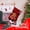 C, variant on Christmas Deer with Fence Cloth Stocking Gift Bag – Medium 38cm (15in) Burlap-Style Stocking with Deer & Fence Embroidery – Candy Gift Bag Decor