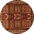 thumbnail image 1 of Ahgly Company Indoor Round Persian Orange Traditional Area Rugs, 7' Round, 1 of 1