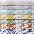 thumbnail image 4 of linely Floral Throw Pillow Covers 20"x20"" Set of 2, Rust Vintage Block Print Linen Fall Pillow Covers, Rustic Neutral Toile Farmhouse Decorative Square Pillowcases for Couch Sofa, 4 of 4