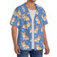 thumbnail image 2 of Fotbe Corgi Camisa Estampada de Manga Corta para Hombre, Casual de Verano, Estilo Playero, Sin Arrugas-Medium, 2 of 5